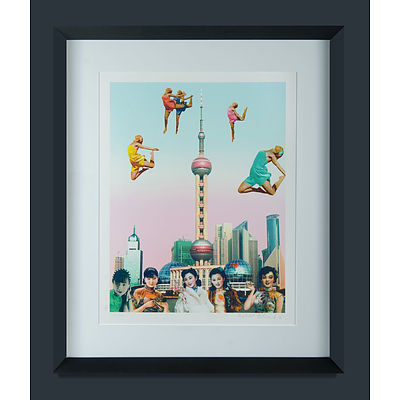 Peter Blake (British b.1932) The Far East Suite, 2013. 'Dancing Over Shanghai’, 'The Convention of Comic Book Characters Comes to Hong Kong’ & 'The Butterfly Man at Raffles Hotel' Silkscreens (3) Edition 56/100