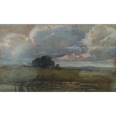 WATKINS John S (1866-1942) 'Countryside Evening' 1904
