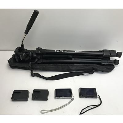 Sony Cameras and Chargers -Lot Of two