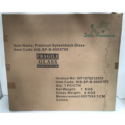 Della Francesca Premium Splashback Glass Panels -Lot Of Two