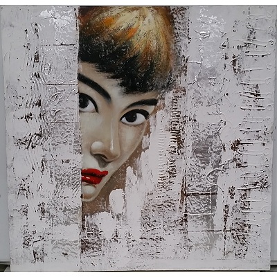 Stretched Canvas Print of Audrey Hepburn