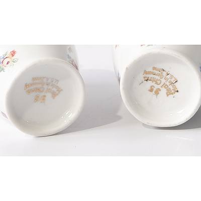 Pair American China Vases with Zone Marks to Base