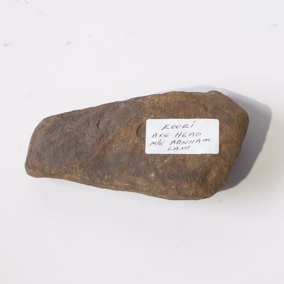 Indigenous Australian Aboriginal Stone Axe Head from near Arnhem Land