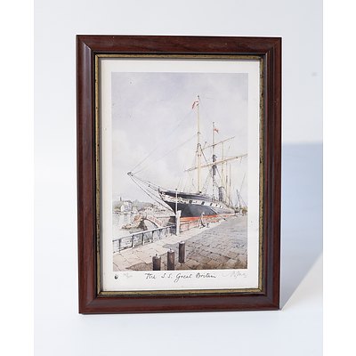 Offset Framed Print of SS Great Britain, Limited Edition 360/ 1000