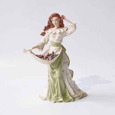 Franklin Mint 'My irish Rose' Porcelain Musical Figure