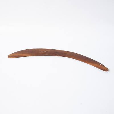 Australian Indigenous Hand Carved Hardwood Boomerang