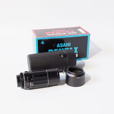 Pentax Asashi 200mm Takumar Lens with Box