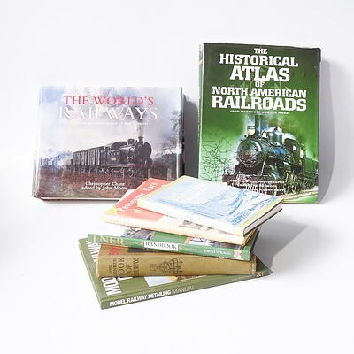 Quantity of Railway Related Books Including 'The Portland Railway' by K. W. Turton, 'Passenger Cars of the NSMR' by L.A.Clark and More