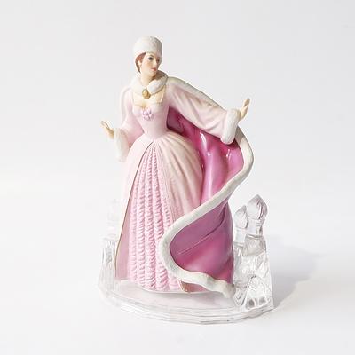 Franklin Mint Porcelain Snow Queen Figurine