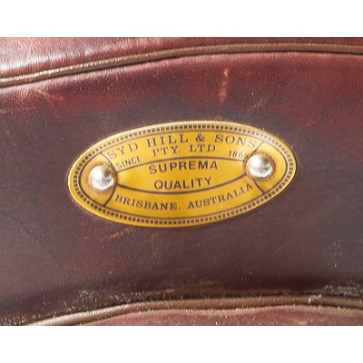 Leather Horse Saddle by Syd Hill and Sons