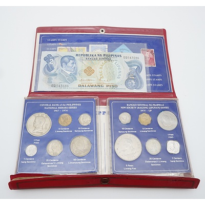 Philippines Pearl of the Orient Seas Stamp and Coin Set