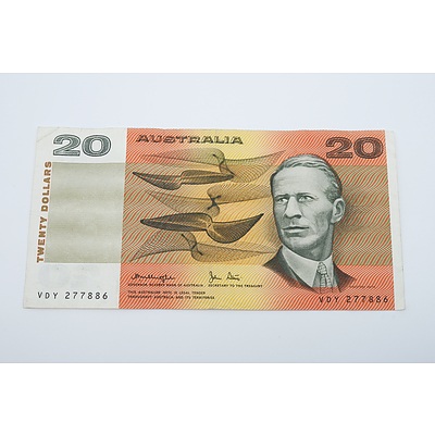 1979 Australian Twenty Dollar Banknote Knight/Stone