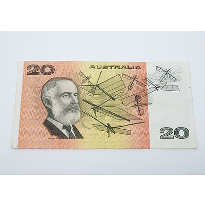 1979 Australian Twenty Dollar Banknote Knight/Stone