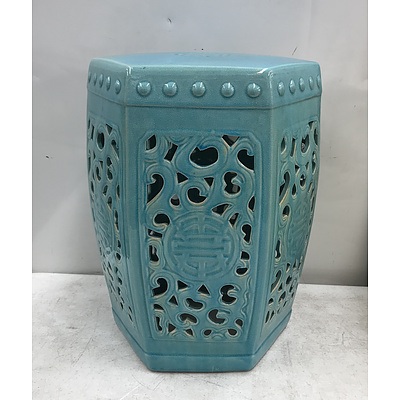Ceramic Oriental Stool