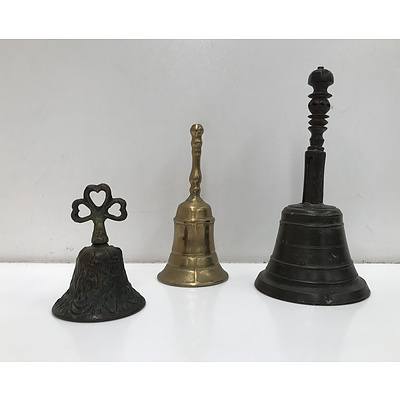 Group of Three Brass Bells