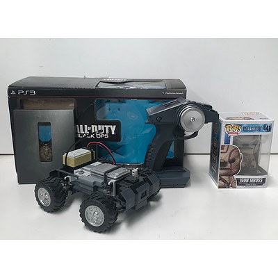 PS3 Call of Duty Black Ops RC RC-XD Car with Medal & POP! Movies Igon Siruss #441 Vinyl Figure