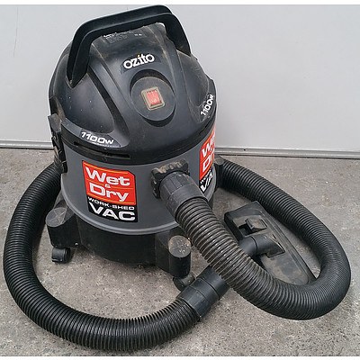Ozito Wet/Dry 1100Watt Work/Shed Vacuum Cleaner