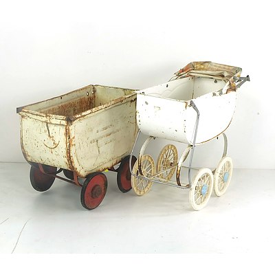 Two Childrens Toy Prams
