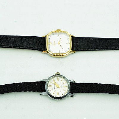 Two Ladies Wrist Watches, Including Citizen and a Swiss 17 Jewel Pierpont Watch