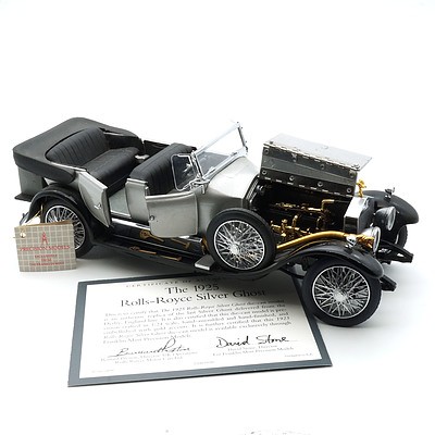 Franklin Mint 1:24 Diecast 1925 Rolls Royce Silver Ghost