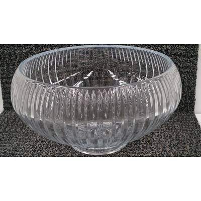 Glass Punchbowl With 35 Anchor 175ml Glass Punch Cups - Brand New