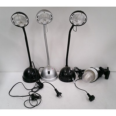 4 Lamps, 3 Halogen with 2 Brightness Settings