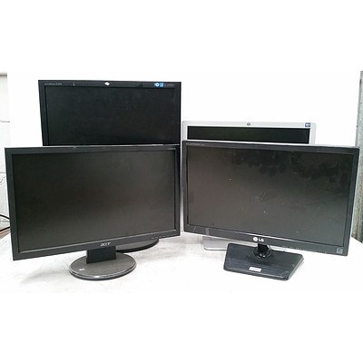 Bulk Lot of Assorted 19-Inch LCD Monitors