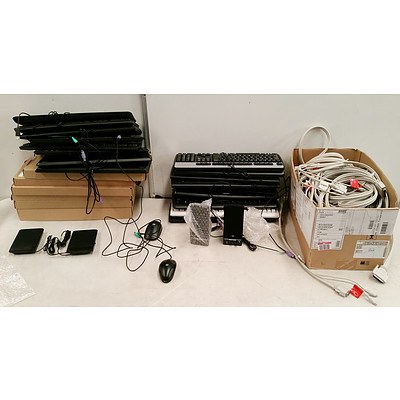 Bulk Lot of Computer Accessories and Some Blackberry Accessories