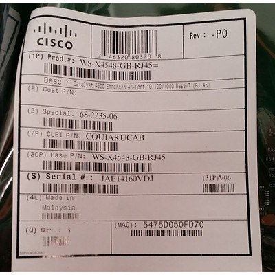 Cisco Catalyst 4500 Switching Model, Cisco Catalyst Base X Switching Module