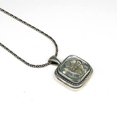 Sterling Silver Religious Pendant and Chain
