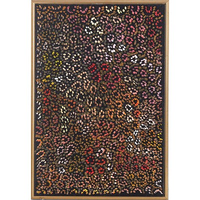 Anna Price Petyarre (1960-) Kame - Yam Seed 2004, Acrylic On Canvas