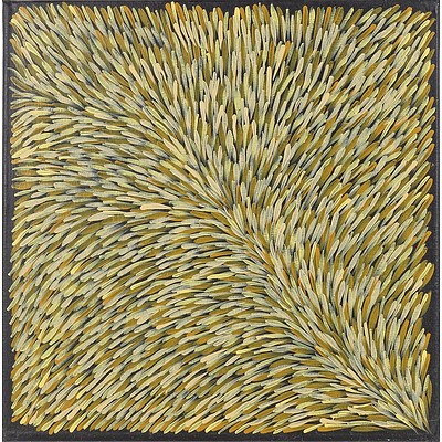 Gloria Tamerre Petyarre (c.1938-) Fallen Leaves, Acrylic on Linen