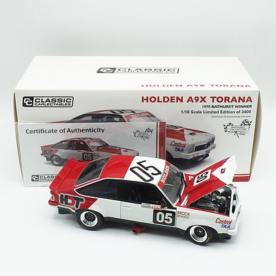 Classic Collectables - Holden Torana A9X Bathurst Winner 1978 974/3400 1:18 Scale Model Car