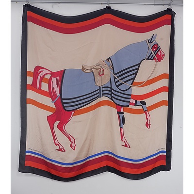 A Hermes Pure Silk Scarf Made in Italy
