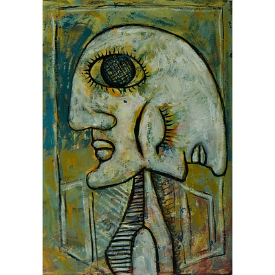 Unknown Artist Cubist Painting (Double Face)