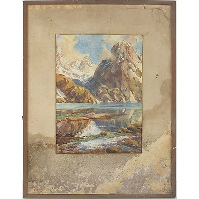 Group of 7 Indian Topographical Watercolours, Early to Mid 20th Century