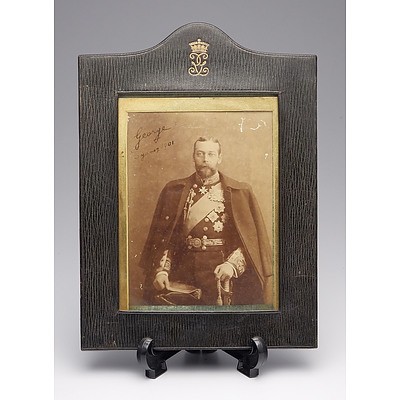 Signed Portrait of Prince George Circa 1901