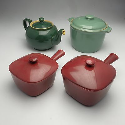 Group of Four Ceramic Kitchenware Including Denby and Rörstrand