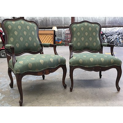 Two Drexel Heritage Armchairs