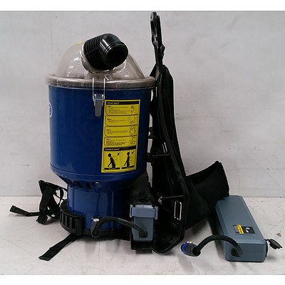 Pac Vac Super Pro 700 Battery Commercial Back Pack Vacuum Cleaner