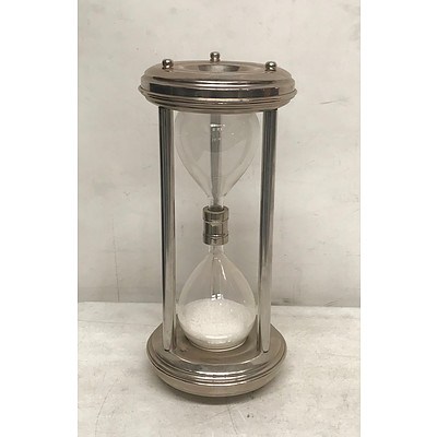 Large Stainless Steel Egg Timer, Filled with Sand