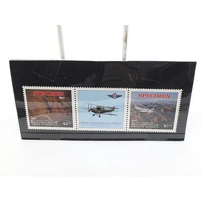 1997 Royal Flying Doctor Service of Australia Specimen Stamps