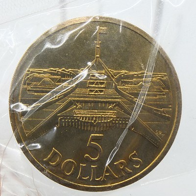 1988 Australia Five Dollar Commemorative Coin in Original Sealed Packet