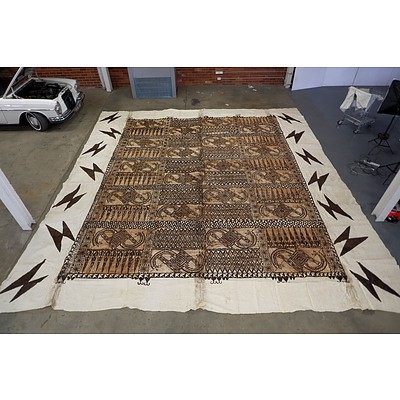 Extremely Large Tapa Cloth Gifted to Paul Keating 1992