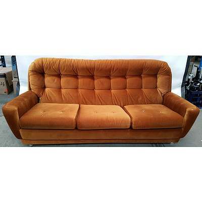 Three Seater Lounge and Two Matching Arm Chairs