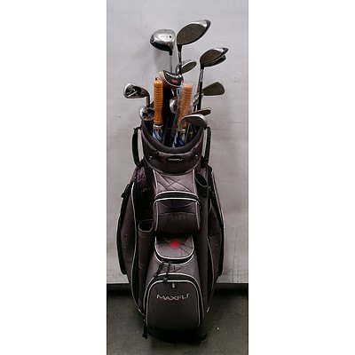 Parmaker Golf Cart, Maxfli Golf Clubs Bag and Callway Golf Clubs