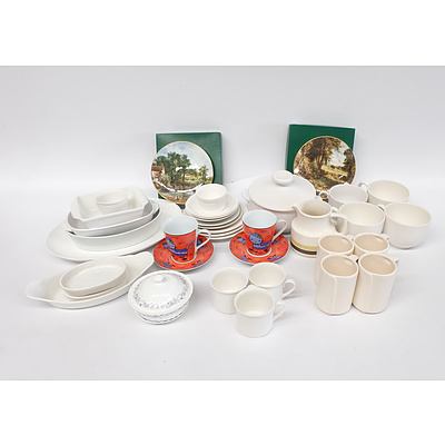Assorted China and Porcelain including; Wedgwood Angela, Royal Doulton Tangent, Crown Staffordshire Bone China and more