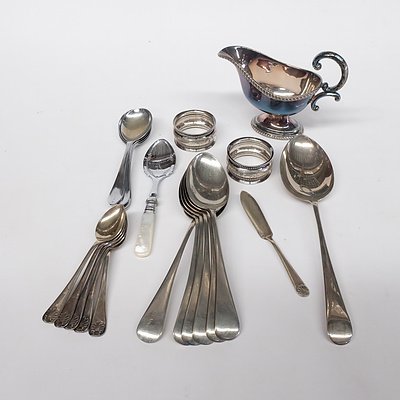 Silver Plate Spoons, Serviette Holders, Gravy Pourer, Stainless Steel Cutlery Serving Dishes, Placemats and Coasters, Statues, Figures and More