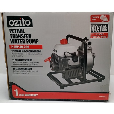 Ozito 2.2 HP Petrol Water Tranfer Pump
