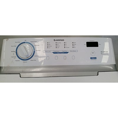 Simpson 6kg Top-Loader Washing Machine